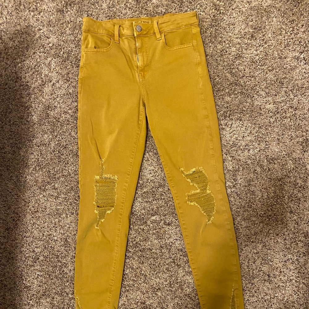 Hi-Rise Mustard Jegging